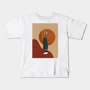 Brave Woman 3 Kids T-Shirt